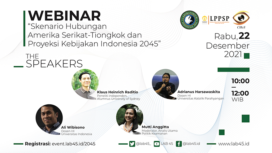 Skenario Hubungan Amerika Serikat-Tiongkok dan Proyeksi Kebijakan Indonesia 2045
