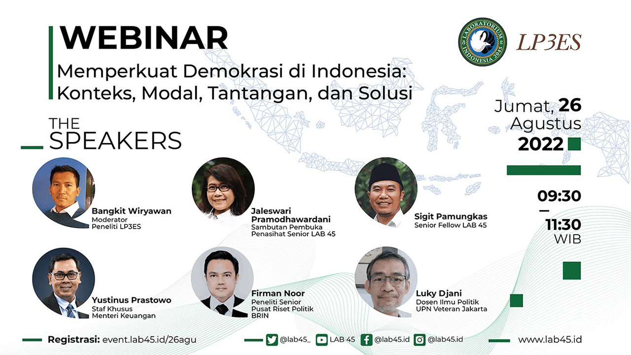 Memperkuat Demokrasi di Indonesia: Konteks, Modal, Tantangan, dan&nbsp;Solusi